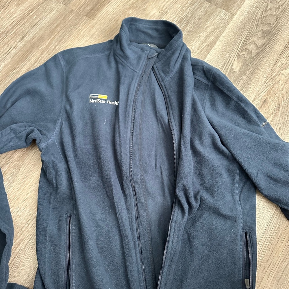 Eddie Bauer Blue Performance Jacket Full-Zip Fleece